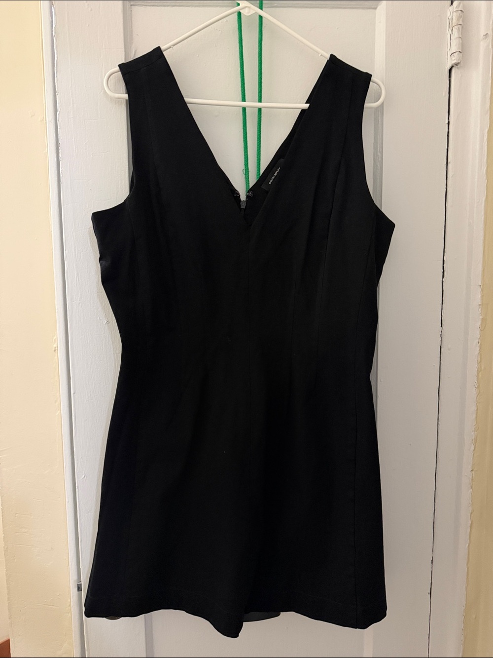 Banana Republic Black Sleeveless V-Neck Mini Dress